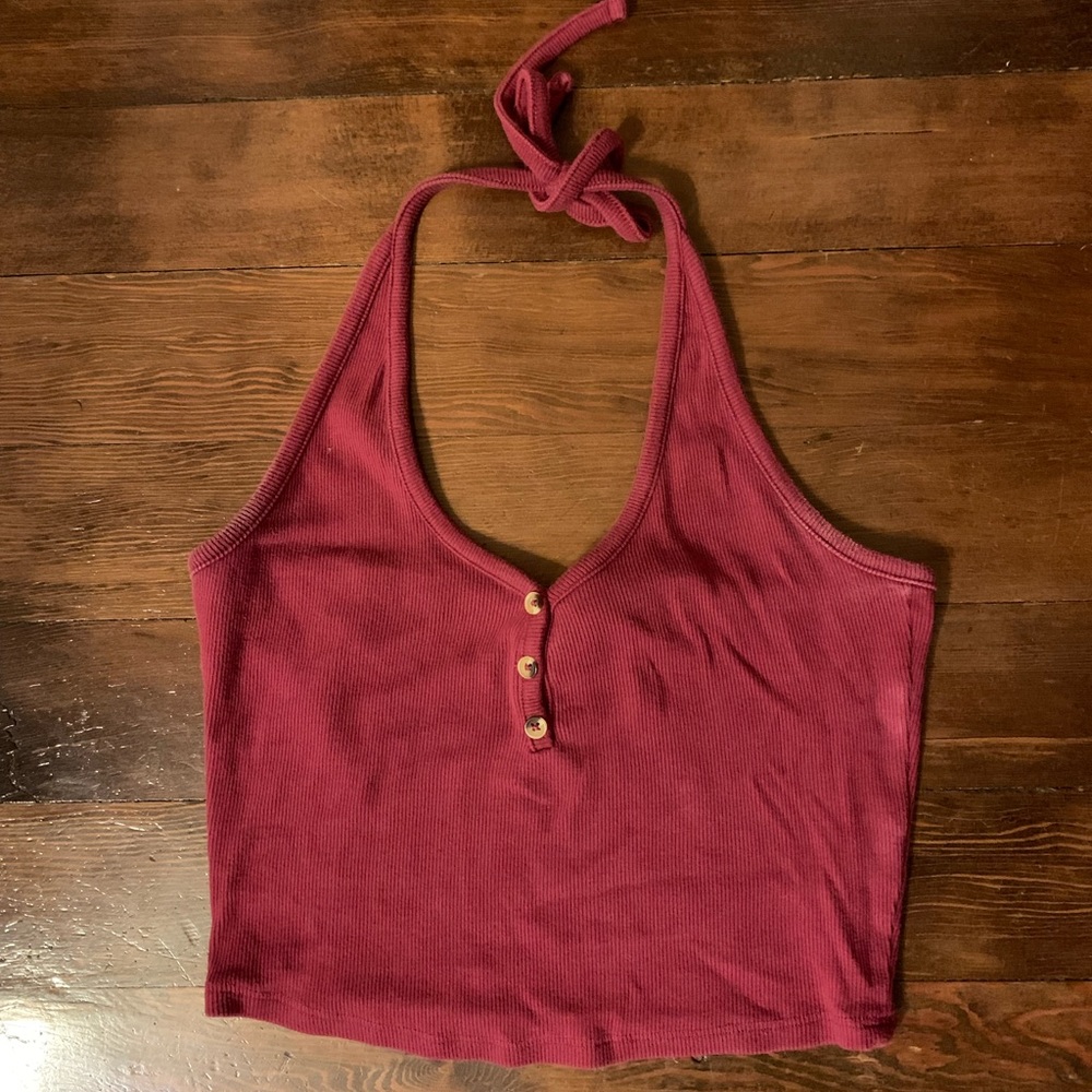 Garage halter top